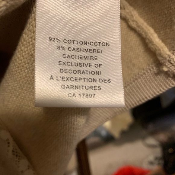 Cotton and cashmere cardigan hangs loose fits 8-10 petite - Picture 4 of 5